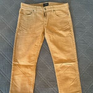 JCrew Men’s Corduroys Khaki Colored Size 31x32 Slim Fit